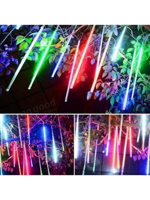 Feyza Design Meteor Yağmur LED Takımı 10'lu Bahçe Aydınlatma Seti