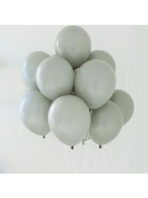 Feyza Design Gri Balon 50 Adet - Düz ve Şık Parti Malzemeleri