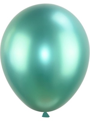 Feyza Design Yeşil Krom Balon 15 Adet - Hobi ve Eğlence Için Mavi Renkli Düz Balonlar
