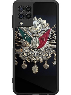BG AKSESUAR Samsung Galaxy M32 Uyumlu Osmanli Tugrasi Tasarımlı Glossy Premium Kılıf