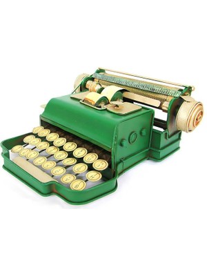 Hediyelik Biblo Dekoratif Metal Daktilo