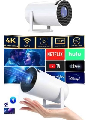 TE Dükkan Buğz Taşınabilir Projeksiyon Ayaklı Projektör Android Uyumlu HDMI Girişli - Buğz