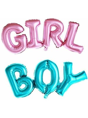 Feyza Design Yaratıcı Çok Renkli Folyo Balon Cinsiyet Partisi Dekorasyonu