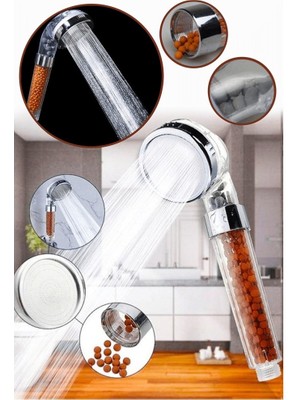 Boncuklu Su Tasarruflu Kireç Önleyici Duş Başlığı