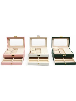 TE Dükkan Buğz 20X15 cm Makyaj ve Takı Kutusu