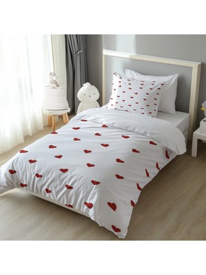 Kalp Desenli Yatak Örtüsü M83