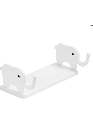 TE Dükkan Buğz Fil Desenli Yapışkanlı Çok Amaçlı Raf