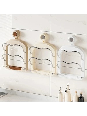 TE Dükkan Buğz Mutfak Tava Tencere Kapak Tutucu Organizer Raf