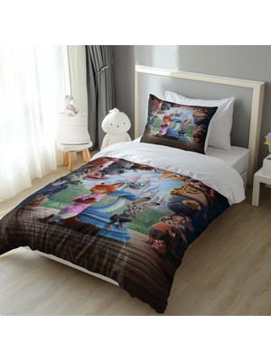 Zootopia Tilki ve Tavşan Yatak Örtüsü M61
