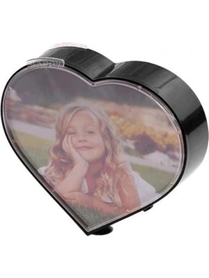 EkoAlışverişDünyam Kalp Şeklinde Sihirli Dönen Fotoğraf Çerçevesi