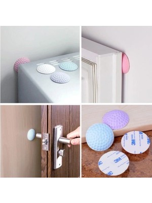 TE Dükkan Buğz Çok Amaçlı Silikon Kapı Duvar Koruyucu Tampon - 4lü Paket