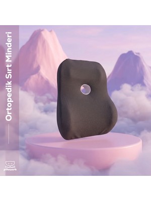 Pillowart Visko Sırt Minderi Bel Yastığı – Ergonomik Bel Desteği