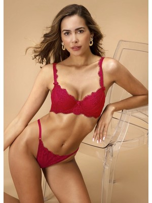 EkoAlışverişDünyam Nurteks 4320 Desteksiz Dantelli Sütyen Takımı