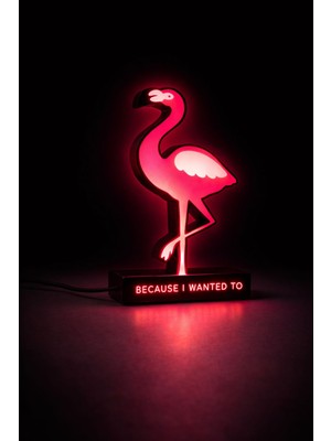 Dekor Atölye Flamingo LED Gece Lambası Dekoratif Masa Lambası Pembe Ortam Işığı Çocuk Odası Genç Odası Yatak Odası Dekoru