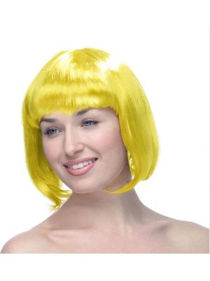 Alvo Store Buğz Sarı Küt Peruk Saç