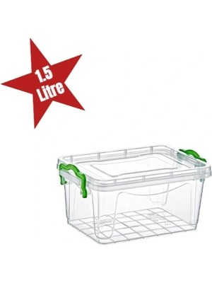 Alvo Store Buğz Şeffaf Saklama Kutusu 1.5 Litre