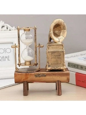 Gramofon Tasarımlı Kum Saati S-27