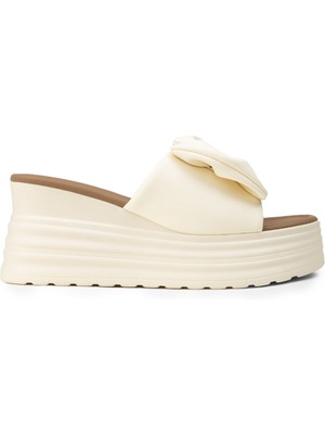 Deery Kadın Bej Platform Terlik - 26450ZBEJP01
