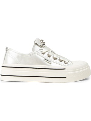Deery Kadın Beyaz Rugan Sneaker Ayakkabı - K0524ZBYZC01