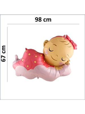 Feyza Design Pembe Cinsiyet Belirleme ve Doğum Konsept Folyo Balon