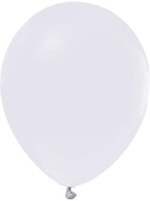 Feyza Design 12 Inch Metalik Beyaz Balon 20 Adet - Parti ve Eğlence Malzemeleri