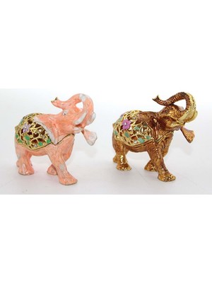 Taşlı Tekli Fil Figürü