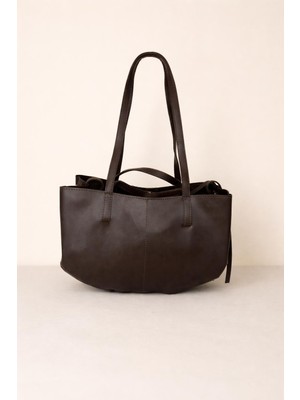 Egem Atelier  Deri El ve Omuz Çantası