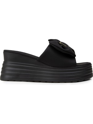 Deery Kadın Siyah Platform Terlik - 26450ZSYHP01