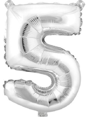 Feyza Design Gümüş Rakam Folyo Balon - 90 cm - Hobi ve Eğlence Malzemeleri