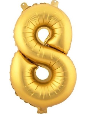 Feyza Design Altın Rakam Folyo Balon 90 cm - Şişirilebilir Parti Süslemesi