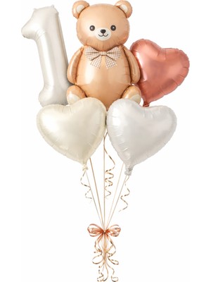 Feyza Design Çocuk Partisi Için Renkli Folyo Balon Seti 4 Adet