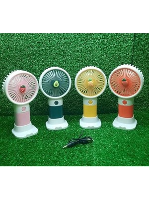 TE Dükkan Buğz Sevimli Tasarımlı Telefon Tutuculu El Fanı