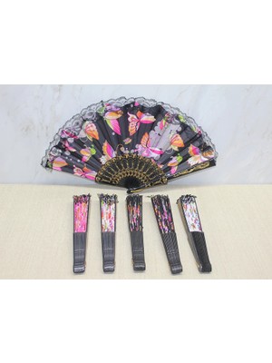 TE Dükkan Buğz Plastik Renkli Yelpaze