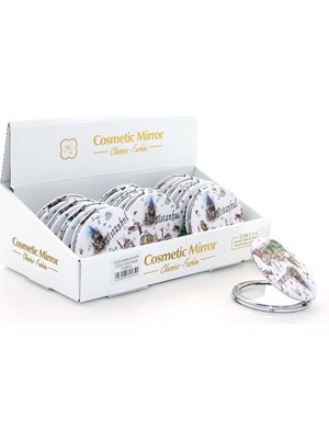 Taşlı Istanbul Tasarımı El Aynası Ince