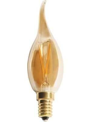 CT-4281 LED Kıvrık Buji Ampül E14 4W Amber-10 Adet