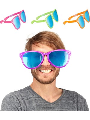 TE Dükkan Buğz Büyük Parti Gözlüğü Rengarenk 12 Adet