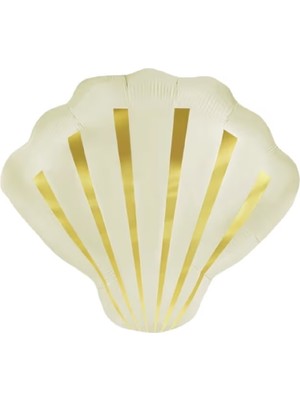 Feyza Design Krem Renkli Folyo Balon Retro Karakterli Midye Tasarımı