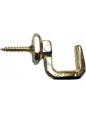 EkoAlışverişDünyam Vidalı Kanca, Askı Büyük - 15X23MM, Sarı - 100 Adet