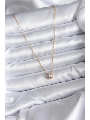 TE Dükkan Buğz 316L Çelik Zincir Gold Renk Charm Kadın Kolye - Buğz