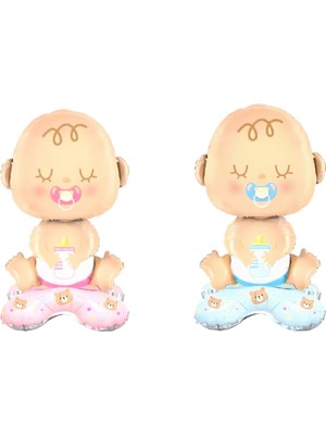 Feyza Design Cinsiyet Belirleme Partisi Balonları - Çok Renkli Folyo Balonlar