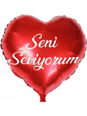 Feyza Design Kırmızı Kalp Şişirilebilir Folyo Balon 18 Inç