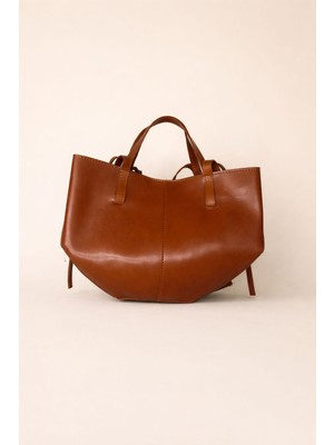 Egem Atelier  Deri El ve Omuz Çantası