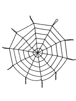 EkoAlışverişDünyam Halloween Cadılar Bayramı Örümcek Ağ Dekor Siyah 1.5 Metre