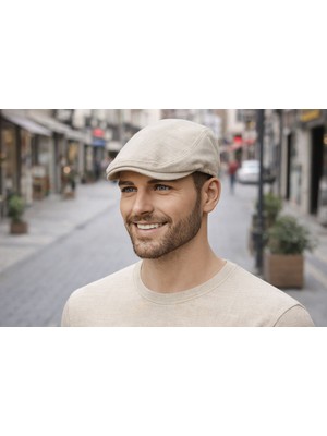 Keten Lastikli Ördek Kasket Şapka