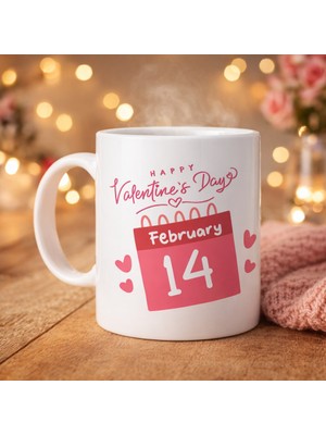 Karahanbey Sevgililer Günü Özel Porselen Kupa – Model 5 - 14 Şubat Temalı Aşk Kupası - Hediye Fikri