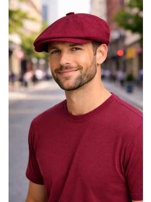 Keten Beckham Peakyblinders Lastikli Kasket Şapka