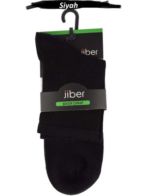 Jiber Erkek Bambu Uzun Lastiksiz Şeker Çorap 5999 - 6 Adet
