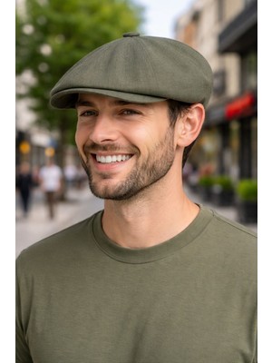Keten Beckham Peakyblinders Lastikli Kasket Şapka