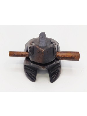 Feyza Design El Yapımı Geleneksel Kurbağa Sesi Çıkaran Dekoratif Obje 6 cm