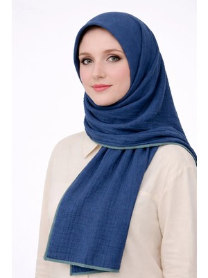 Mim Eşarp ve Şal Biyeli Müslin Düz Renk Şal 90X190CM